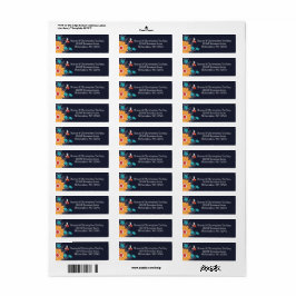 Adressetikett för bin och Blommar Returadress Etikett