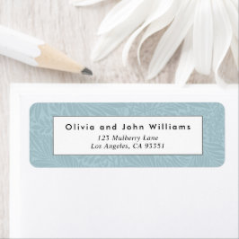 Adressetikett för botaniskt återvändande för vinta returadress etikett