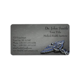 Adressetikett för Chrome Professionell Medical Cad