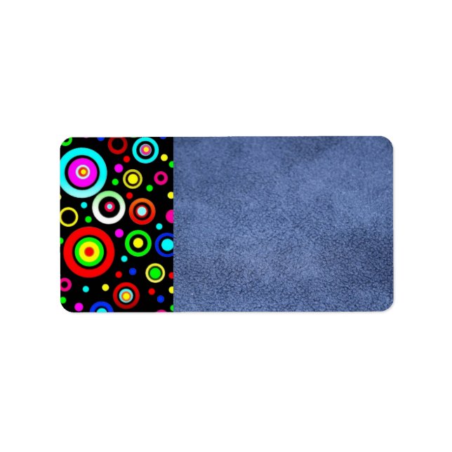 Adressetikett för cirklar (Framsidan)