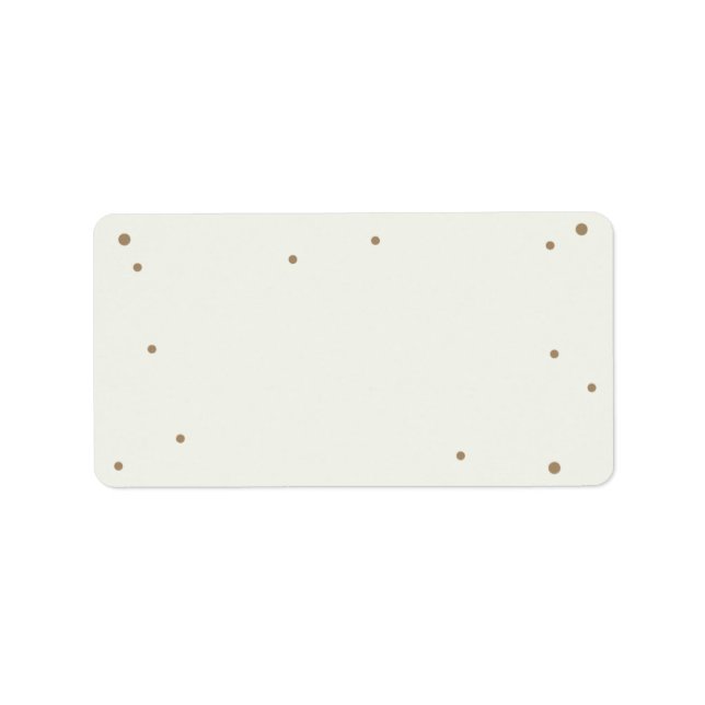 Adressetikett för Cream Self-Print (Framsidan)