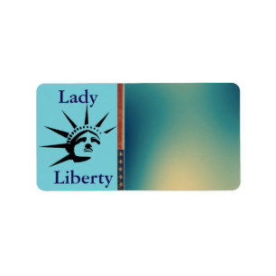 Adressetikett för Dam Liberty