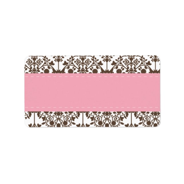 Adressetikett för Damask (Framsidan)