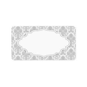 Adressetikett för Damask
