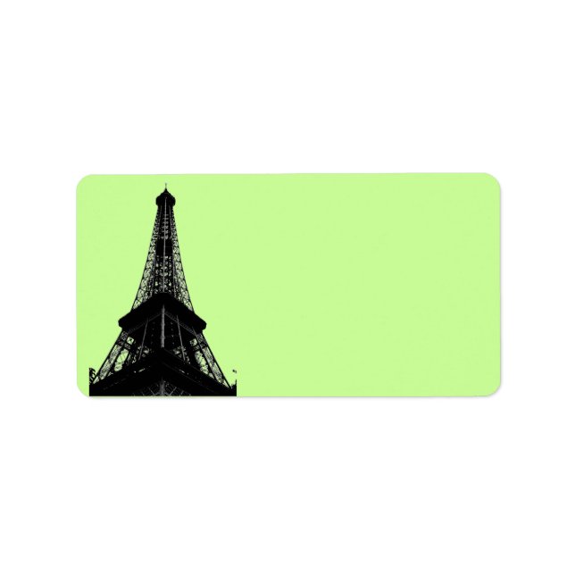 Adressetikett för Eiffel Torn (Framsidan)