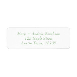 Adressetikett för elegantens teckensnittsreturadre returadress etikett