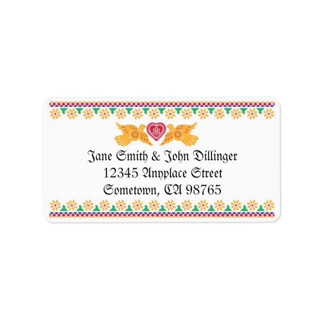 Adressetikett för fåglar (Framsidan)