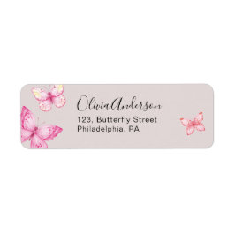 Adressetikett för fjäder-retur returadress etikett