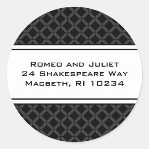 Adressetikett för Flora Bee Runt Klistermärke