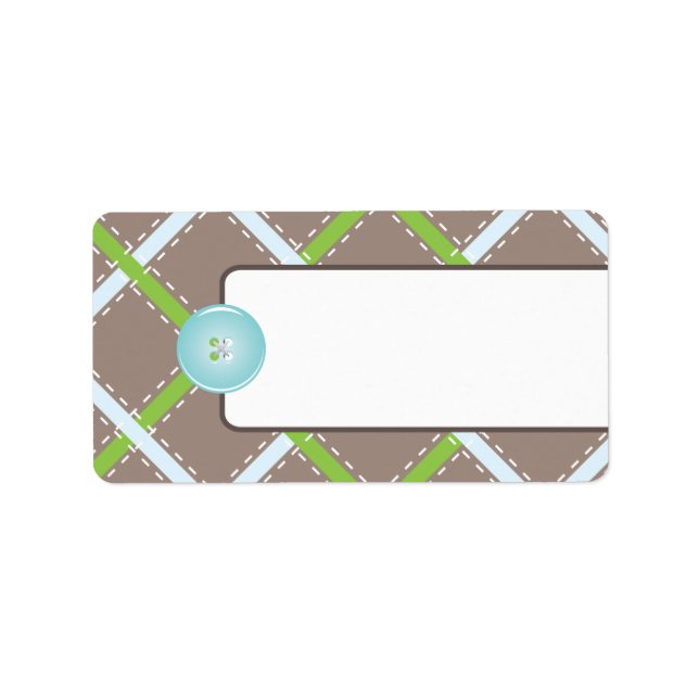 Adressetikett för födelsemeddelande (Framsidan)