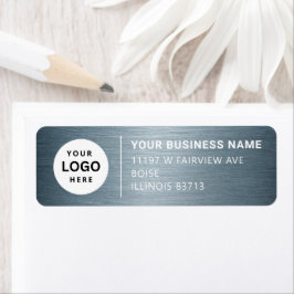 Adressetikett för företagsretur returadress etikett