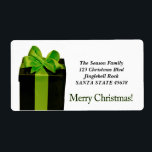 Adressetikett för Gift Box God jul Fraktsedel<br><div class="desc">Lägg till en speciell detalj i helgdag! Det finns många olika etiketter,  så det plockor den utformning och formulering du vill ha. Bläddra i butiken eller sök efter "portosabbianatalelabel".</div>