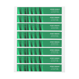 Adressetikett för grönt av omslutningsadress för b etikettband