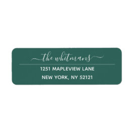 Adressetikett för gröntens skriptreturadress returadress etikett
