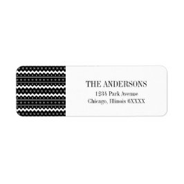 Adressetikett för helgdag Mittens Warm Önskemål Returadress Etikett