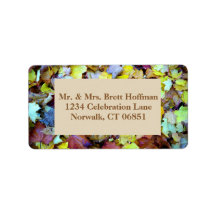 Adressetikett för Höst löv samling