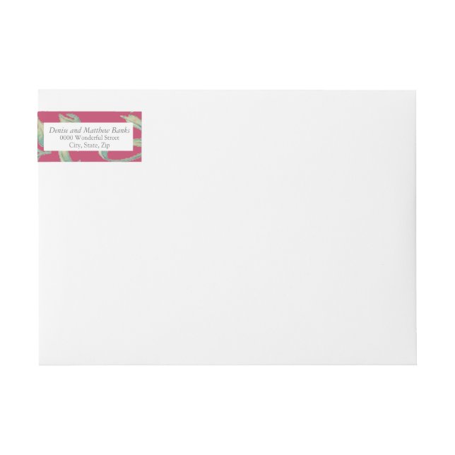 Adressetikett för Innuendo Rosa Etikettband (Framsidan)