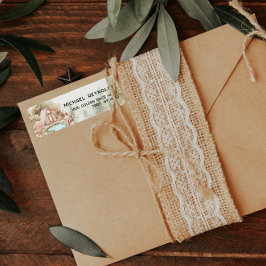 Adressetikett för kampanjmottagarens returadress etikett