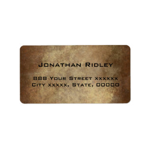 Adressetikett för kopparleverans