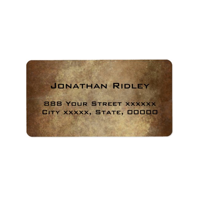 Adressetikett för kopparleverans (Framsidan)