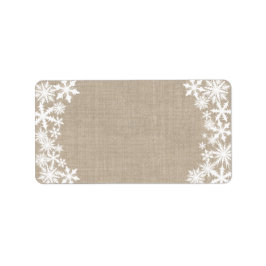 Adressetikett för Lacy Winter-Helgdag