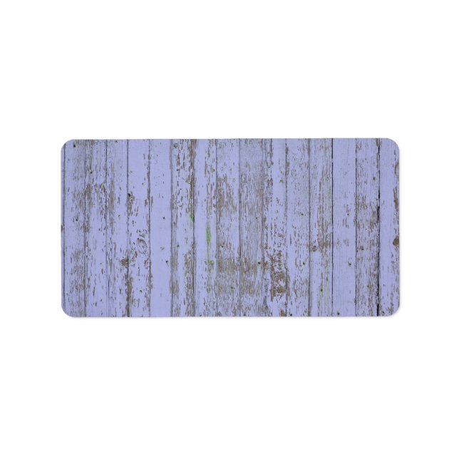 Adressetikett för Lavender Faux Wood Struktur (Framsidan)