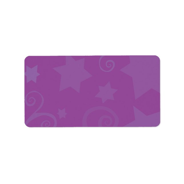 Adressetikett för livets träd Stars Sticker (Framsidan)