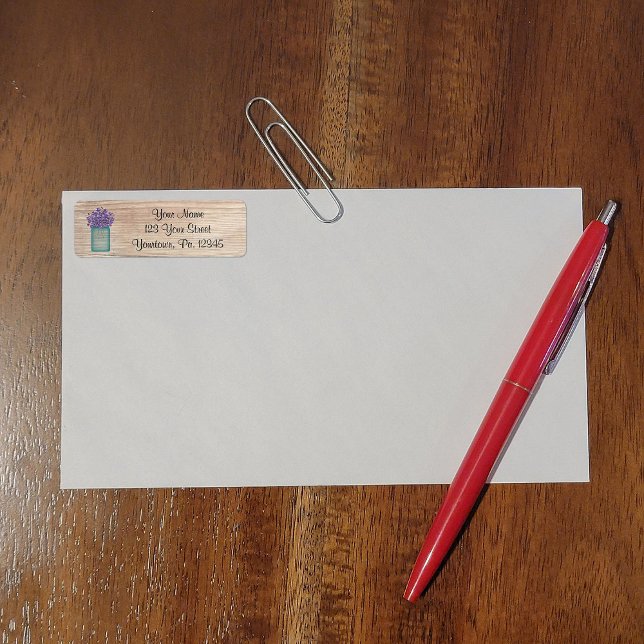 Adressetikett för Mason Burk Violets Returadress Etikett (Skapare uppladdad)