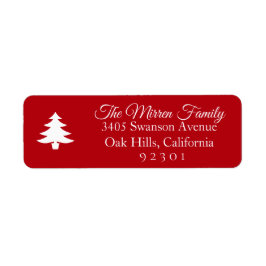Adressetikett för Merry Önskemål Return Returadress Etikett