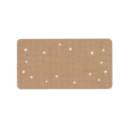 Adressetikett för mousserande Ljus