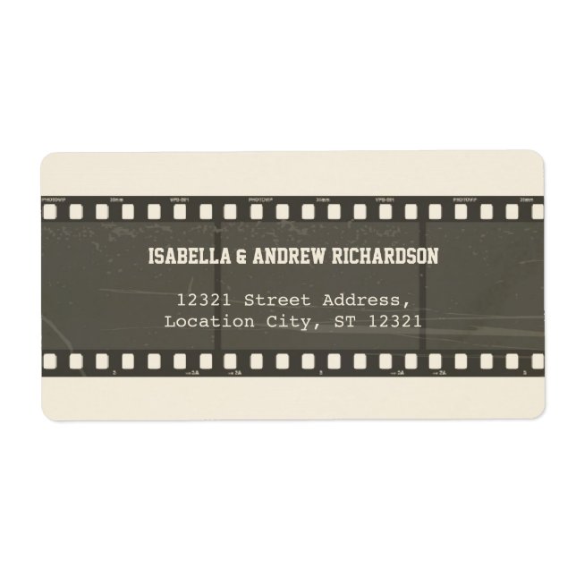 Adressetikett för Movie Kärlek Fraktsedel (Framsidan)