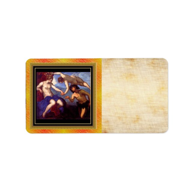 Adressetikett för Mythological Venus (Framsidan)