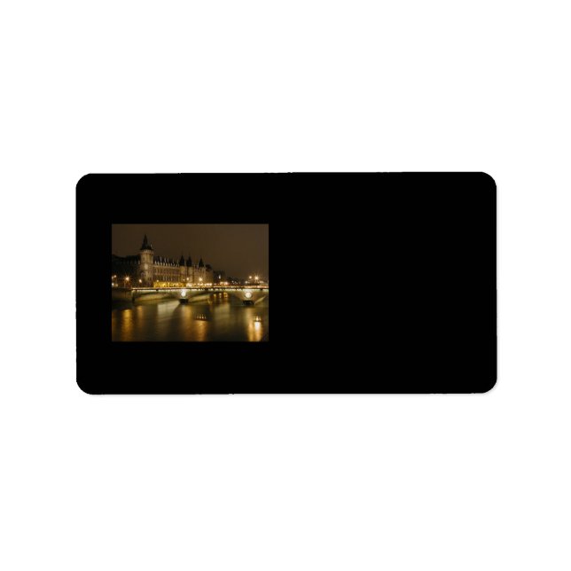 Adressetikett för nattbrygga (Framsidan)