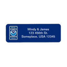Adressetikett för NOAA Bröllop
