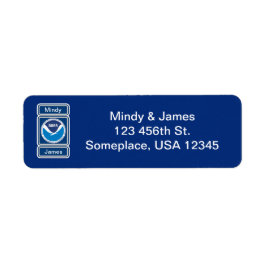 Adressetikett för NOAA Bröllop Returadress Etikett