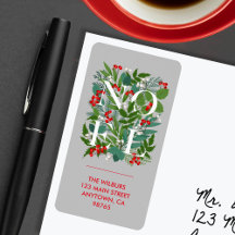 Adressetikett för NOEL Greenery Berries