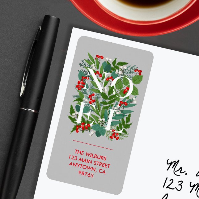 Adressetikett för NOEL Greenery Berries (Skapare uppladdad)