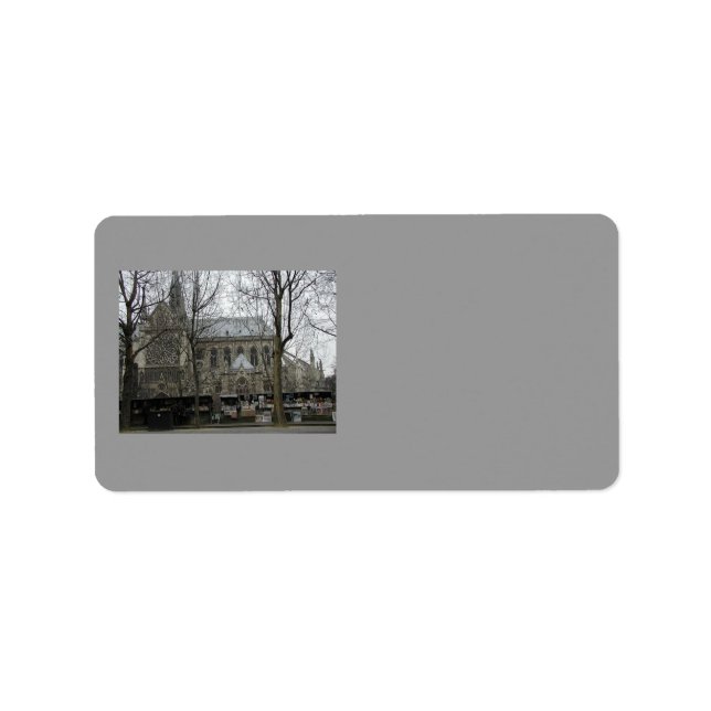 Adressetikett för Notre Dame Church (Framsidan)