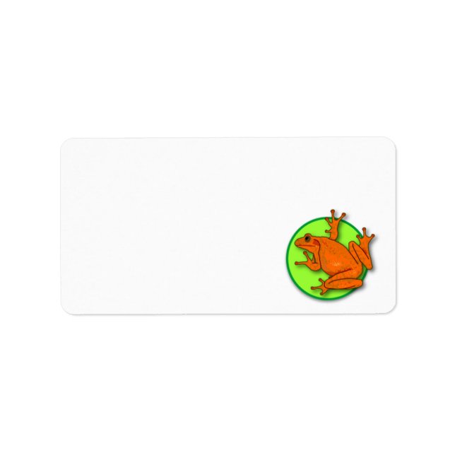 Adressetikett för Orange grosadress (Framsidan)