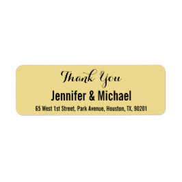 Adressetikett för Personligt bröllp Tack Return Returadress Etikett