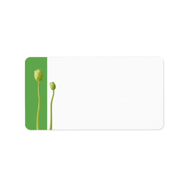 Adressetikett för Red Poppy Apple (Framsidan)