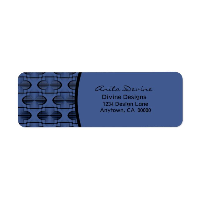 Adressetikett för returadress för antika artiklar etikett (Framsidan)