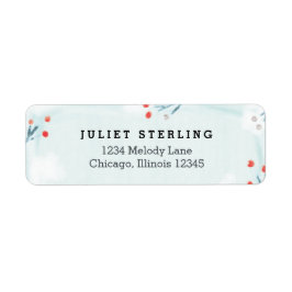 Adressetikett för returadress för babyskor från Wi Etikett