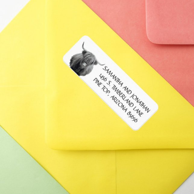 Adressetikett för returadress för högland returadress etikett (Skapare uppladdad)