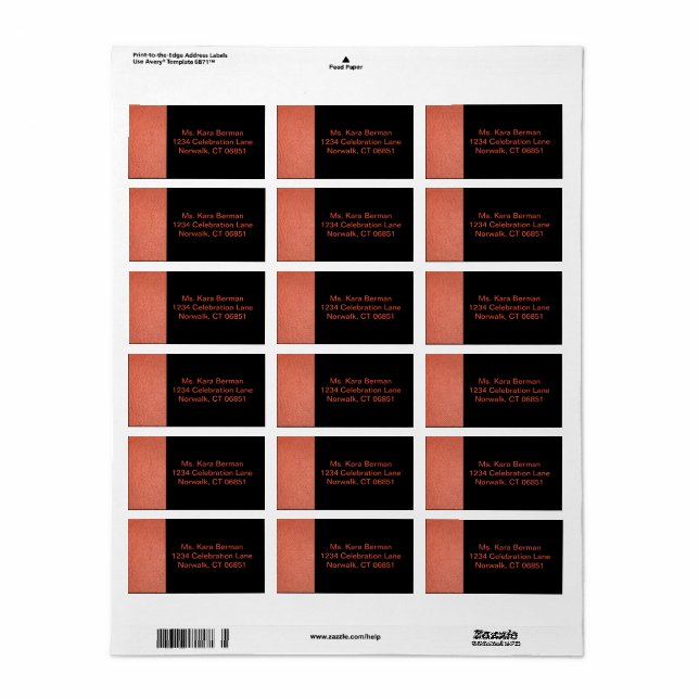 Adressetikett för Ringar Collection II (Helt Ark)