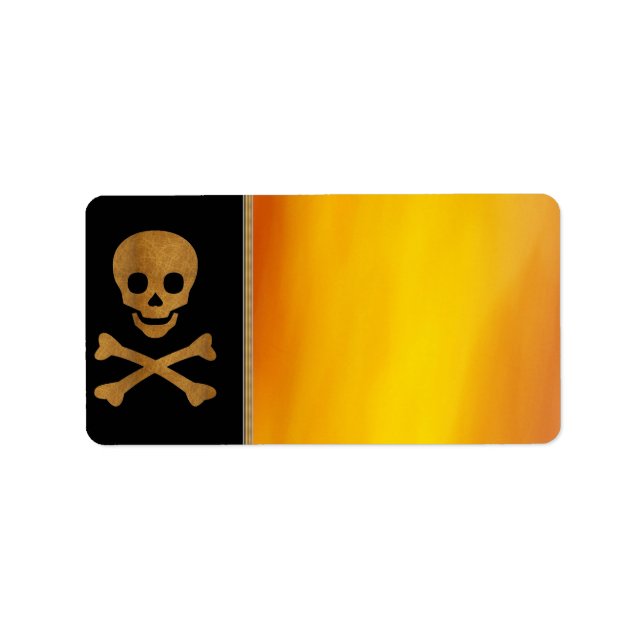 Adressetikett för Skull och ben (Framsidan)