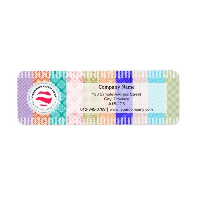 Adressetikett för snyggtens returadress - avvisnin returadress etikett (Framsidan)