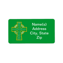 Adressetikett för St. Patrick's Breastplate