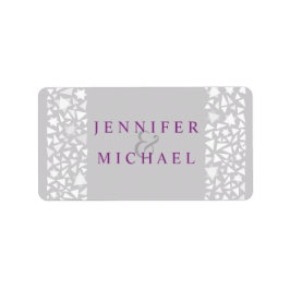 Adressetikett för STAR WALL Jewish Wedding Investi