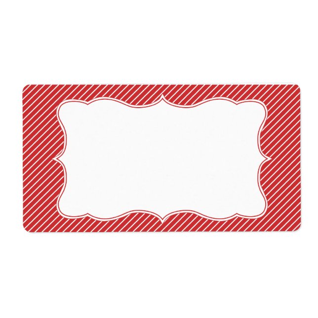Adressetikett för stripe-klass fraktsedel (Framsidan)